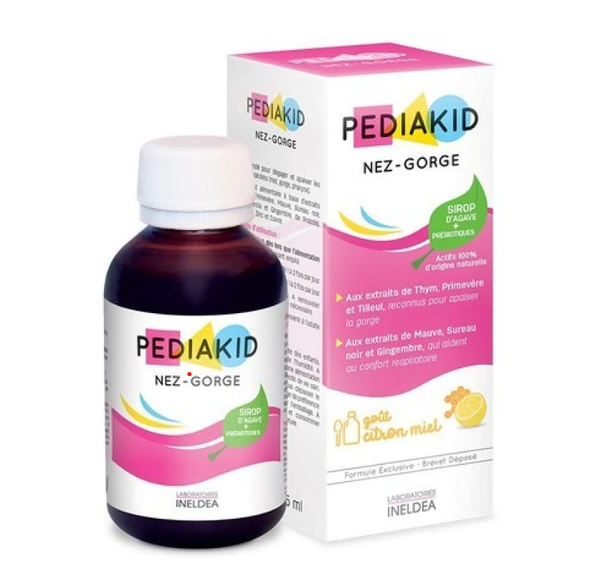 Pediakid Nez-Gorge tăng đề kháng mũi họng cho bé từ 6 tháng tuổi