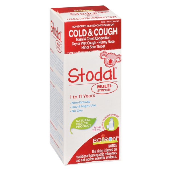 Siro trị ho cảm cúm Boiron Stodal Canada cho trẻ từ 1 tuổi