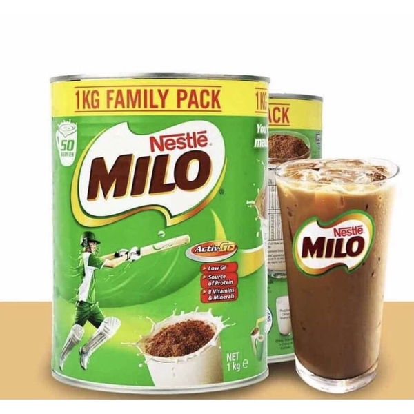 Sữa bột Milo Úc 1kg trên 6 tuổi