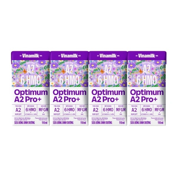 Sữa nước Optimum A2 Pro+ 6HMO (4x110ml)