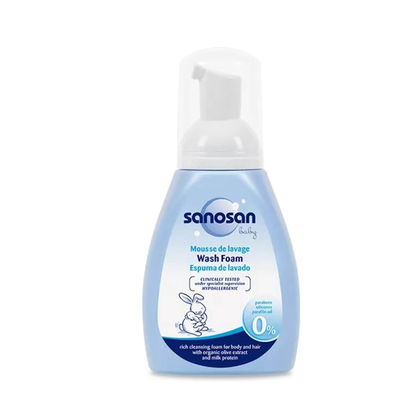 Sữa tắm Sanosan Baby chiết xuất Olive Hữu cơ 250ml 0M+