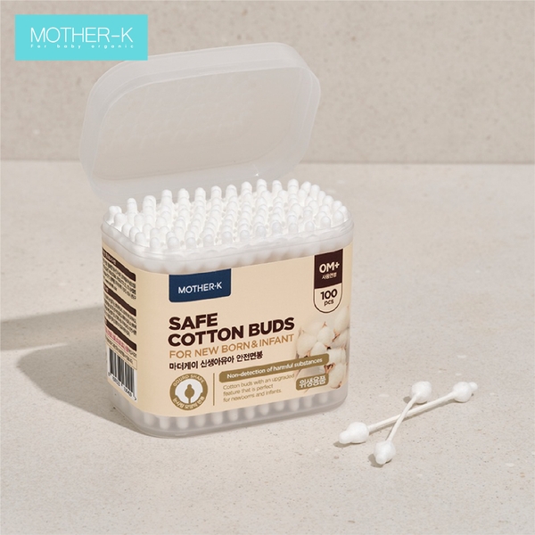 Tăm bông cho trẻ sơ sinh Mother K Hàn Quốc 100c