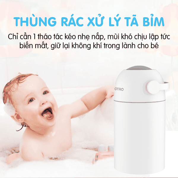 Thùng rác thông minh màu xám Pomo PM - mã 17101