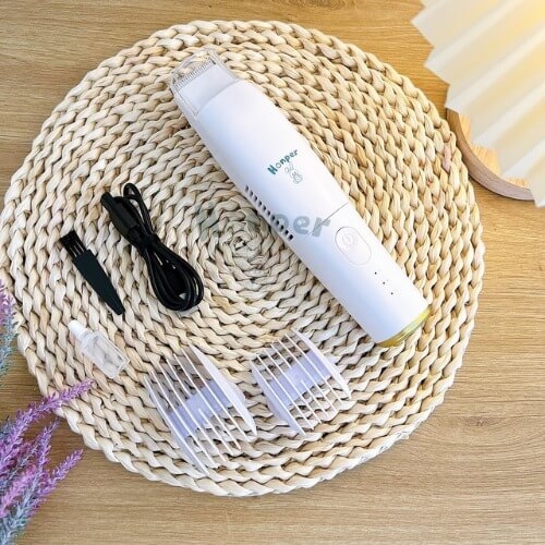 Tông đơ hút tóc Honper HP536 trắng