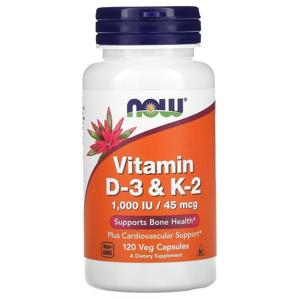 Vitamin D3 Và K2 1000IU Now Của Mỹ cho mẹ sau sinh