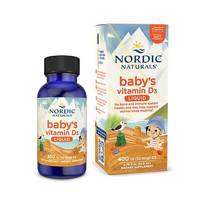 Vitamin D3 Nordic Natural's cho trẻ từ sơ sinh