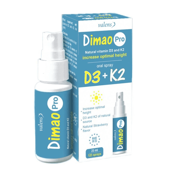 Vtamin D3 K2 dạng xịt Dimao Pro từ sơ sinh