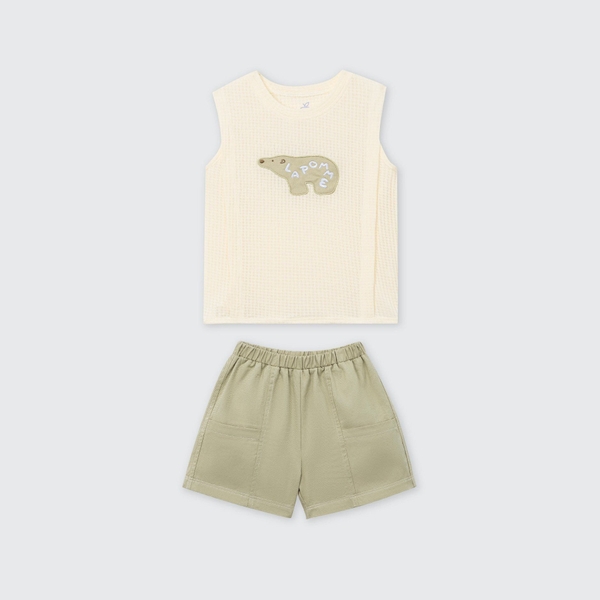 Bộ sát nách La Pomme Hello Sunday - 6,9,12,18M,3Y Be