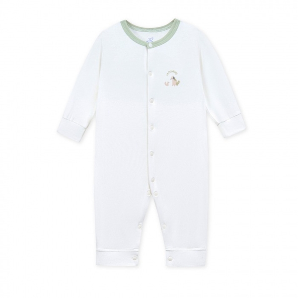 Body dài tay La Pomme Nông trại vui nhộn - Newborn,0,3M Xanh