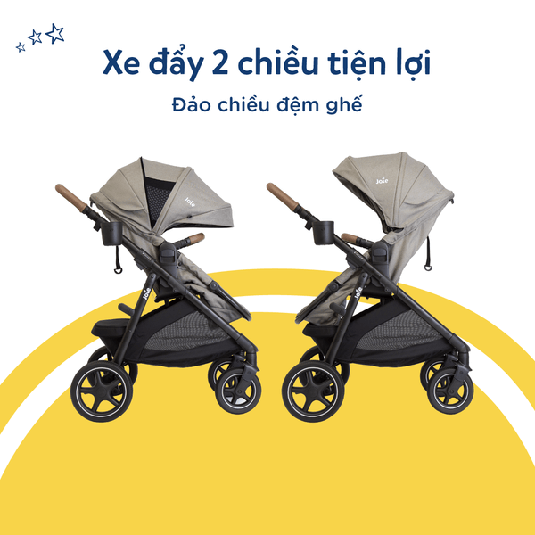 Xe đẩy 2 chiều gấp gọn Joie Ginger LX Dove