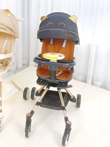 Xe đẩy du lịch gấp gọn Honper HP825 Đen