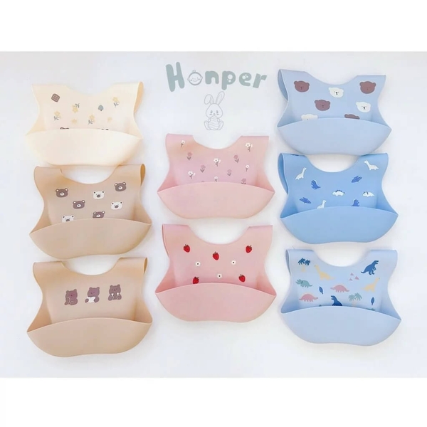 Yếm ăn dặm silicon Honper