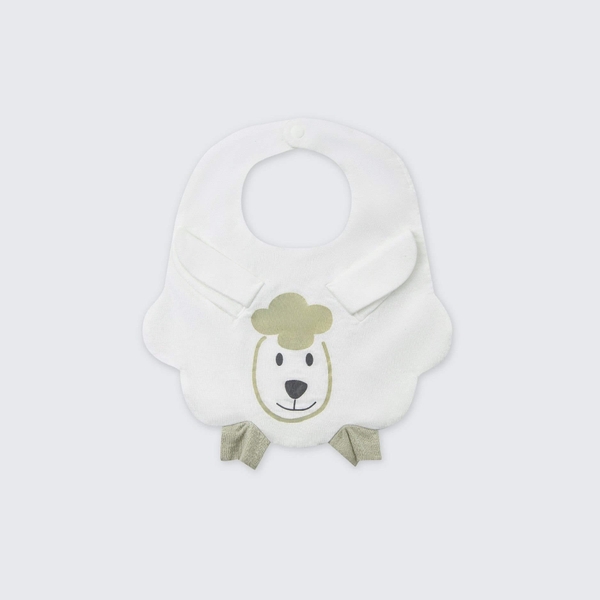 Yếm sơ sinh La Pomme cừu bông năng động - Xanh