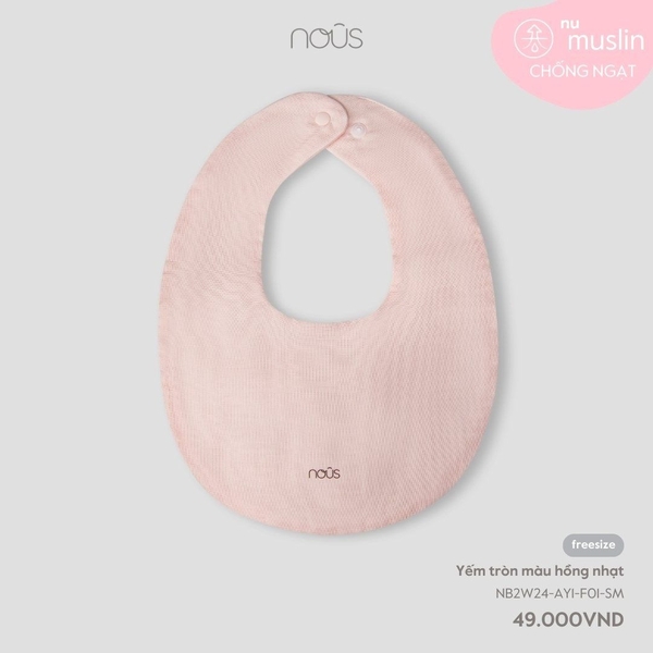 Nous - Yếm tròn màu hồng nhạt