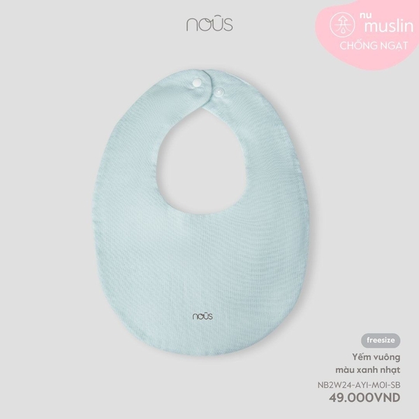Nous - Yếm vuông màu xanh nhạt