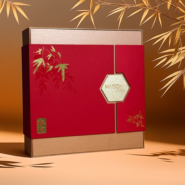 🎋 Hộp quà Tết Kim Trúc – Tinh hoa hội tụ, trao gửi an lành