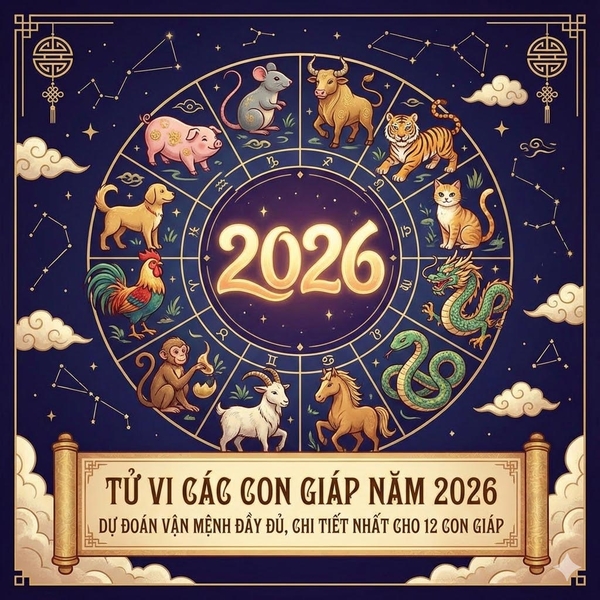Tử vi các con giáp năm 2026 – Dự đoán vận mệnh đầy đủ