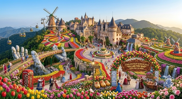 🌷 Lễ Hội Hoa Tulip Tại Bà Nà Hills: "Hà Lan Thu Nhỏ" Giữa Lòng Đà Nẵng