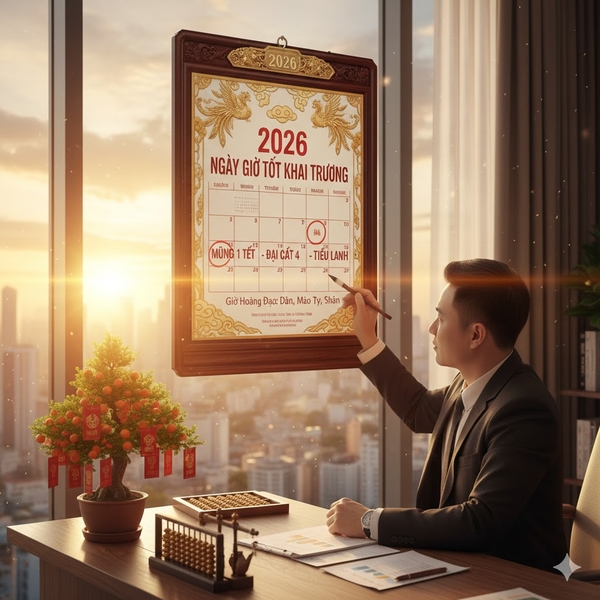 Ngày giờ tốt để khai trương/mở hàng đầu năm 2026 cho dân kinh doanh?