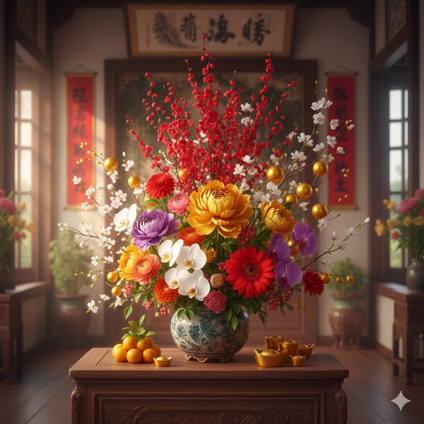 Loại hoa chưng Tết 2026 nào độc lạ và mang ý nghĩa tài lộc?