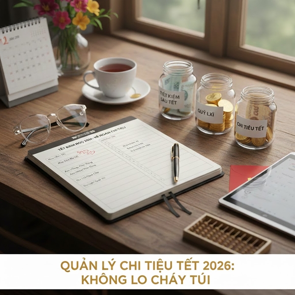 Cách quản lý chi tiêu Tết 2026 để không bị "cháy túi" sau Tết