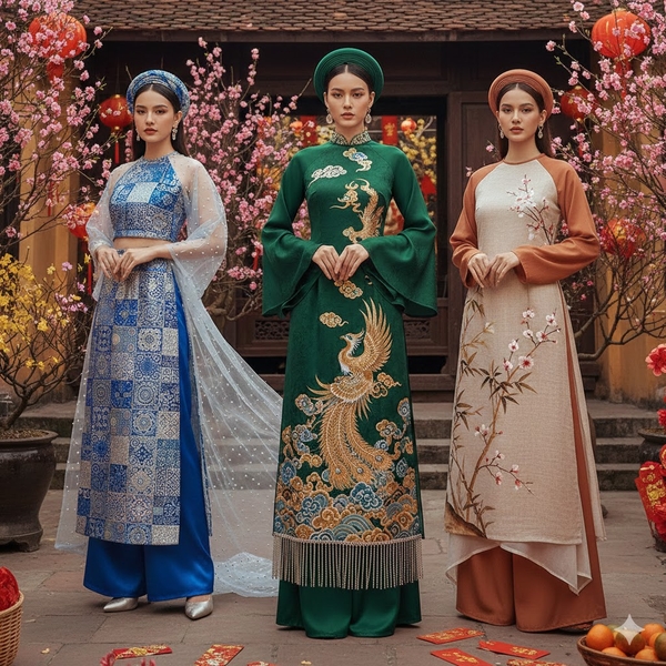 Xu hướng áo dài Tết 2026 năm nay: Kiểu dáng và chất liệu nào lên ngôi