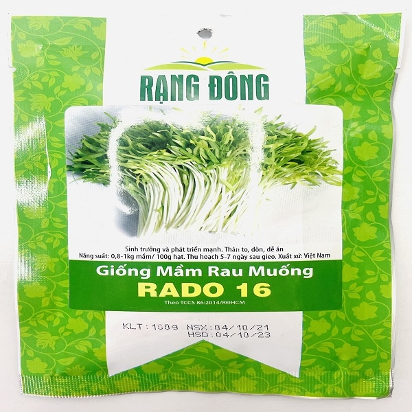 Hạt giống mầm rau muống Rado 16