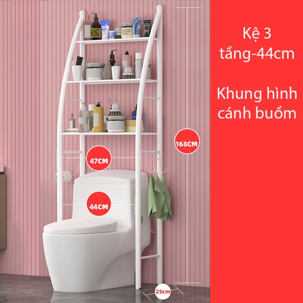 Kệ để nhà tắm, kệ bồn cầu nhiều tầng chất liệu chống gỉ bền đẹp sắp xếp đồ dùng gọn gàng, thông minh