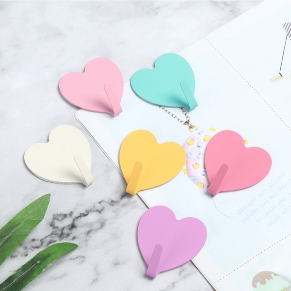 Móc Dính Tường Trái Tim Màu Dễ Thương, Móc Dán Tường Treo Trang Trí Trong Nhà, Tiện Dụng - TakyShop 2117 18 12 e0fa3b23 effc 44e5 9d55 f923f4a72fbf