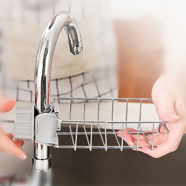 Giá Inox Gắn Vòi Nước Cho Khu Bếp, Giá Để Đồ Như Giẻ Rửa Bát, Chén Đĩa và Miếng Cọ Nồi, Xoong, TakyShop 4008 15 14661479432 1212475687