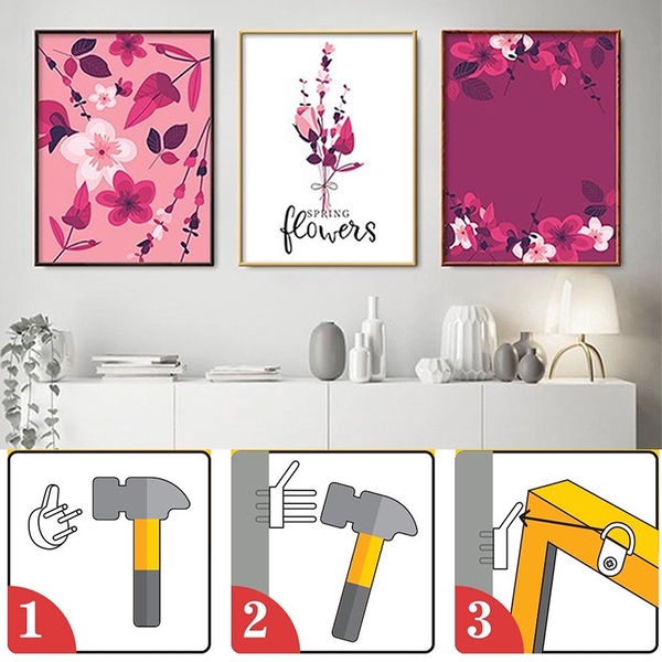 Móc Đóng Đinh 3 Chân, Móc Treo Tranh, Ảnh, Đồng Hồ, Móc An Toàn, Chắc Chắn, Dễ Dàng Sử Dụng. TakyShop 2220Set10 16 20 c548e023 ec5d 4b74 b835 4dd246bb9623