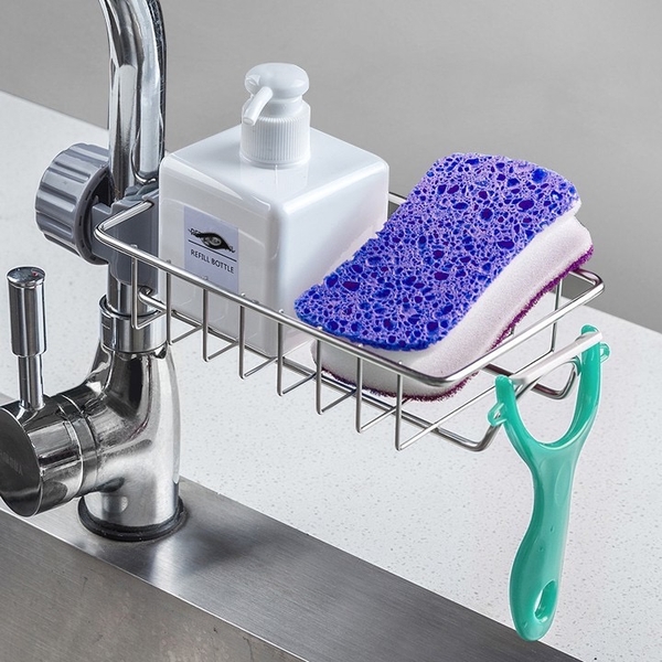 Giá Inox Gắn Vòi Nước Cho Khu Bếp, Giá Để Đồ Như Giẻ Rửa Bát, Chén Đĩa và Miếng Cọ Nồi, Xoong, TakyShop 4008 13 20210610 150928739 ios