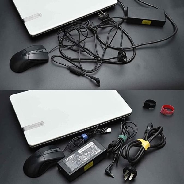 10 Sợi Băng Gai Nhiều Màu - Dính 2 Mặt Cuốn Cáp, Bó Cáp, Làm Gọn Dây Sạc, Dây Cáp, Dây Tai Nghe, TakyShop 5678 18 20210619 160122830 ios