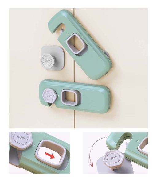 Khóa Chốt Cánh Tủ Kiểu Dáng Hiện Đại, Chốt Tủ Đa Năng, An Toàn Cho Bé, Miếng Dán 3M Chắc Chắn, TakyShop 3107 13 20210622 1449147