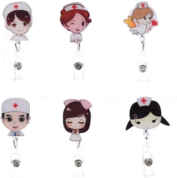 Dây Đeo Thẻ Tên Nhiều Dễ Thương Cho Bác Sĩ, Điều Dưỡng, Y tá, Gắn Túi Áo Có Dây Kéo Dài, Tiện Dụng, TakyShop 5950 15 20210911 061323753 ios