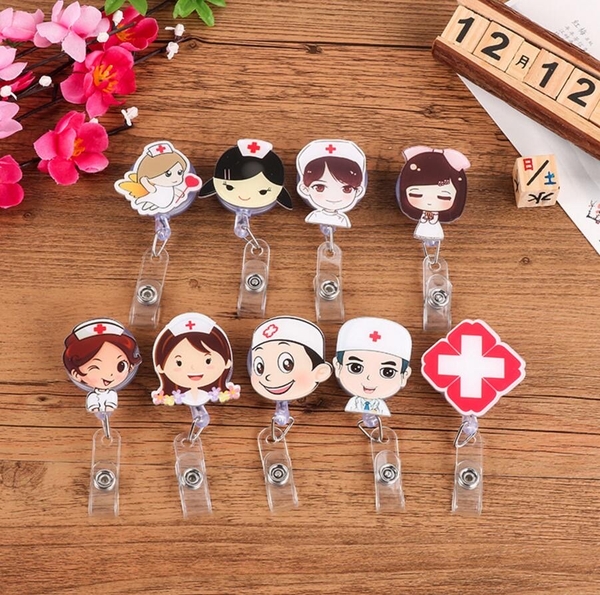 Dây Đeo Thẻ Tên Nhiều Dễ Thương Cho Bác Sĩ, Điều Dưỡng, Y tá, Gắn Túi Áo Có Dây Kéo Dài, Tiện Dụng, TakyShop 5950 16 20210911 061345903 ios