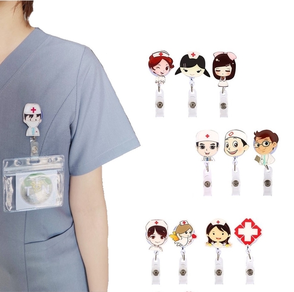 Dây Đeo Thẻ Tên Nhiều Dễ Thương Cho Bác Sĩ, Điều Dưỡng, Y tá, Gắn Túi Áo Có Dây Kéo Dài, Tiện Dụng, TakyShop 5950 18 20210913 093936111 ios