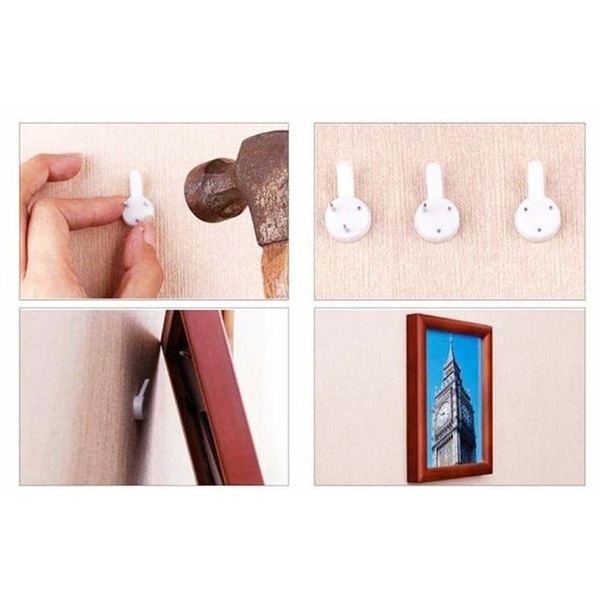 Móc Đóng Đinh 3 Chân, Móc Treo Tranh, Ảnh, Đồng Hồ, Móc An Toàn, Chắc Chắn, Dễ Dàng Sử Dụng. TakyShop 2220Set10 13 5 db35bc18 7815 486f a47a 834f2f024178