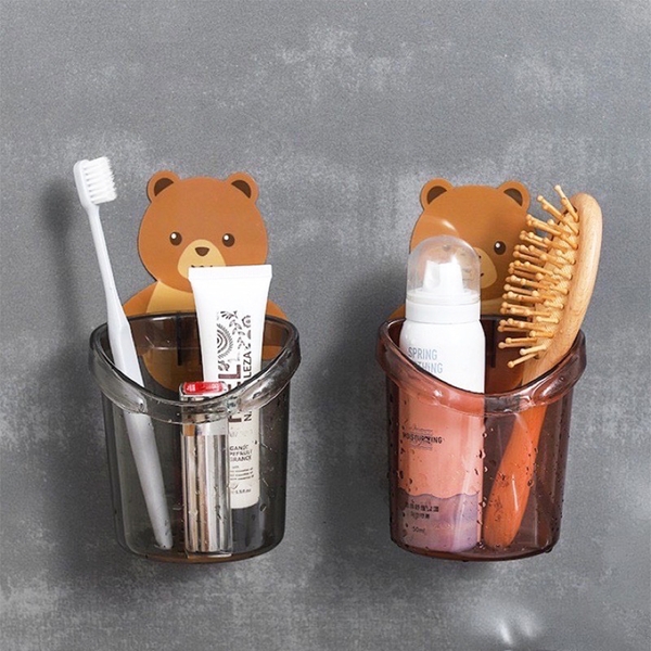 Cốc Gấu Dán Tường Để Bàn Chải - Kem Đánh Răng Dành Cho Bé, Tiện Dụng và Không Khoan Đục Tường, TakyShop 4060 8 6 676be161 4ce7 4b8c ab0a 7df91d2b3ffe