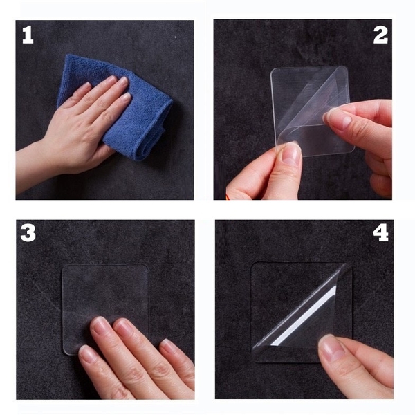 SET 3 Miếng Băng Dính 3M Vuông, Siêu Dính 2 Mặt Trong Suốt, Nhỏ Gọn, Tiện Dụng- Đa Năng, Loại Vuông 6x6cm - Taky Shop 6000set3 15 e2ff9debc59430ca69852