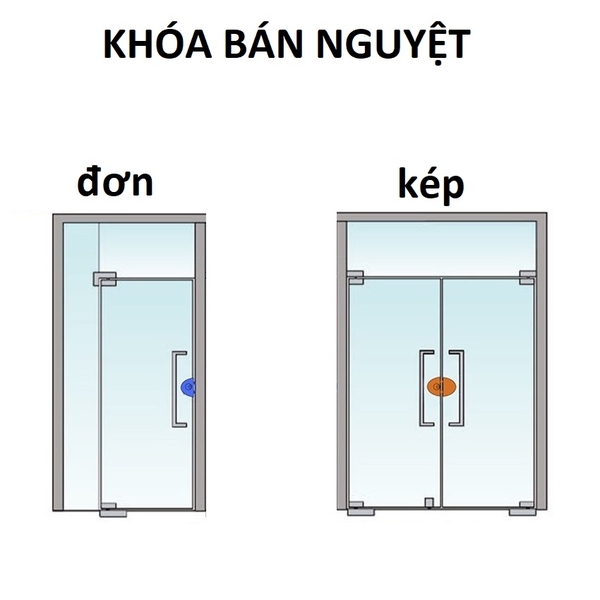 Khóa Cửa Kính Lùa, Khóa Cửa Lùa, Khóa Bán Nguyệt Cửa Kính 10- 12 ly, Lắp Đặt Không Khoan Cắt Kính, TakyShop 3205 19 khoa ban nguyet cua kinh 10