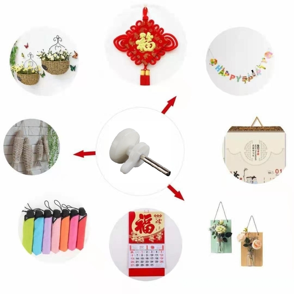 Móc Nhựa Đinh 1 Chân Đóng Tường, Chắc Chắn Treo Tranh, Ảnh, Đồng Hồ Trên Tường Không Khoan, TakyShop 2219Set10 16 o1cn01jyz0yj1fgprrzl8xk 2211407610517 0 cib