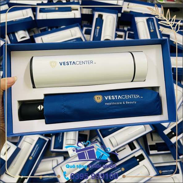 bộ quà tặng ô dù và bình giữ nhiệt, bộ quà tặng 2 món, bộ quà tặng dưới 250k, bộ quà tặng tri ân, quà tặng sự kiện, quà tặng có sẵn