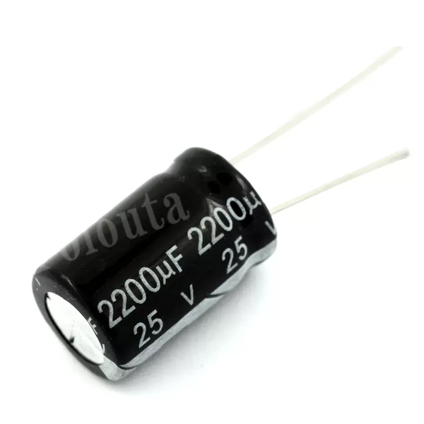 Tụ hoá 2200uF 25V 13x21mm xuyên lỗ