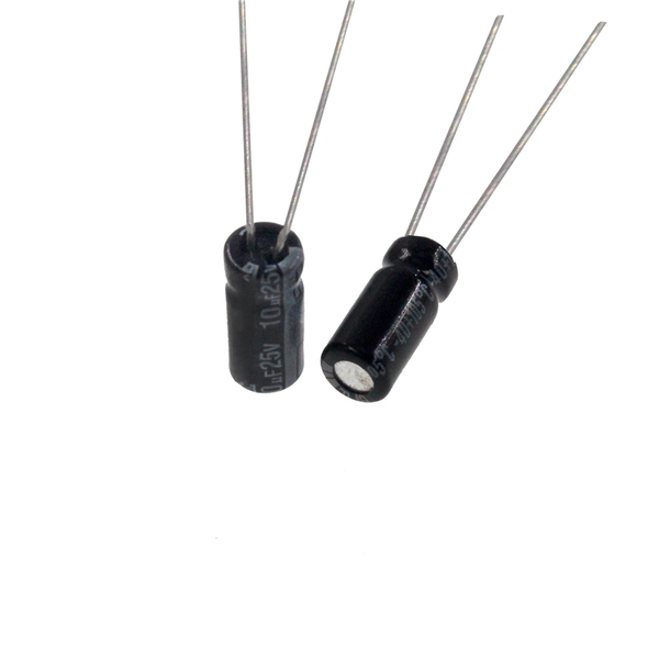 Tụ hoá 10uF 25V 4x8mm xuyên lỗ