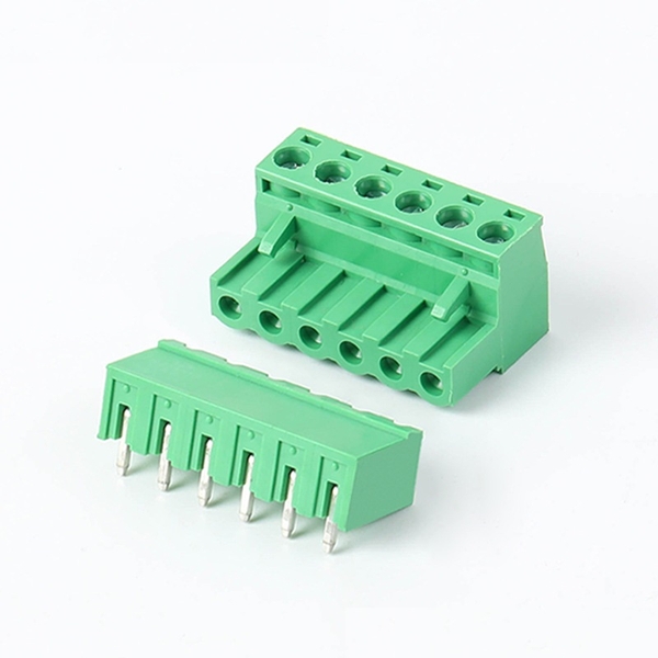 KF-5.08-6-R Terminal Block Plug-in hàn PCB 6 chân cong 5.08mm