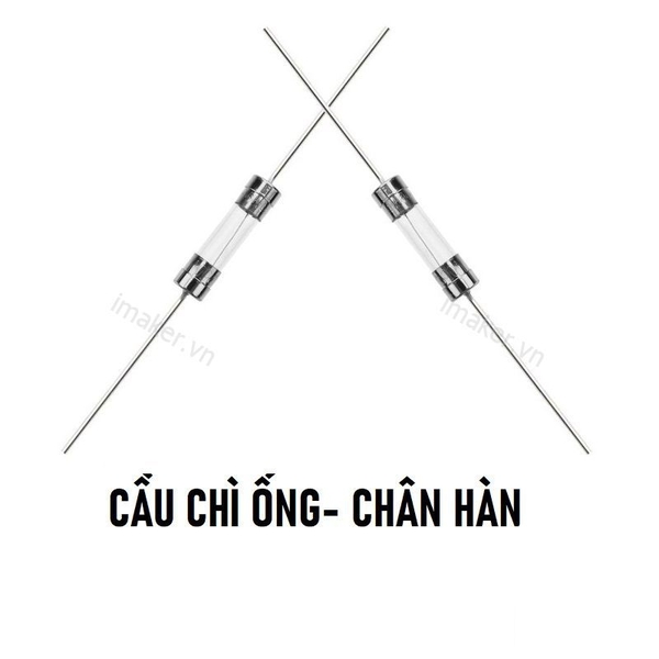 Cầu chì ống 2A 5x20mm có chân hàn