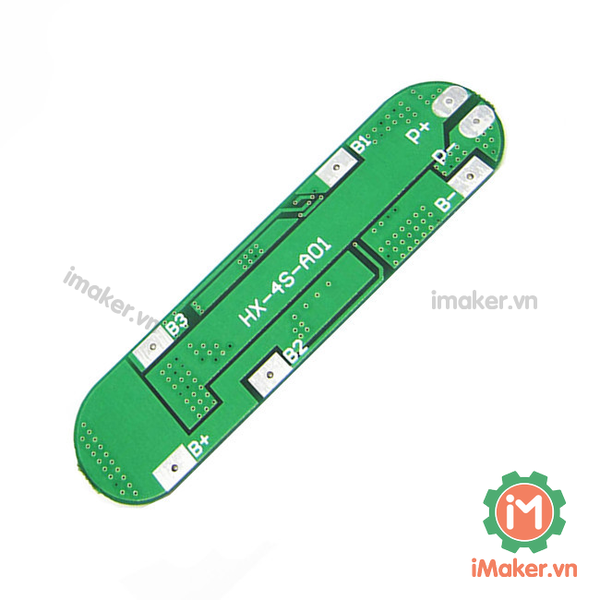 Mạch sạc Bảo Vệ 4 Cell Pin 18650 HX-4S-A01