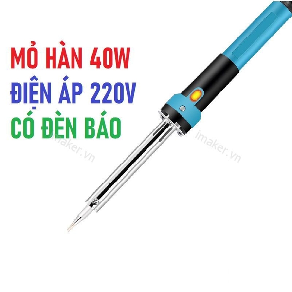 Mỏ hàn 40W Có Đèn báo - Phiên Bản Tiện Lợi