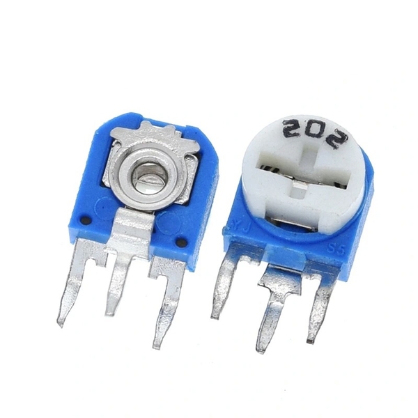 Biến trở nút áo 2K Ohm chỉnh ngang 0.1W RM063-202-WH06-1